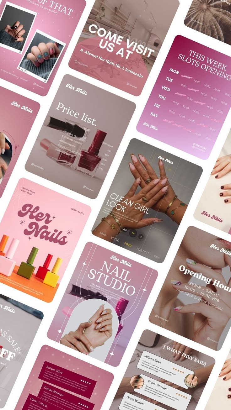 Y2K Pop Nail Stories Grid