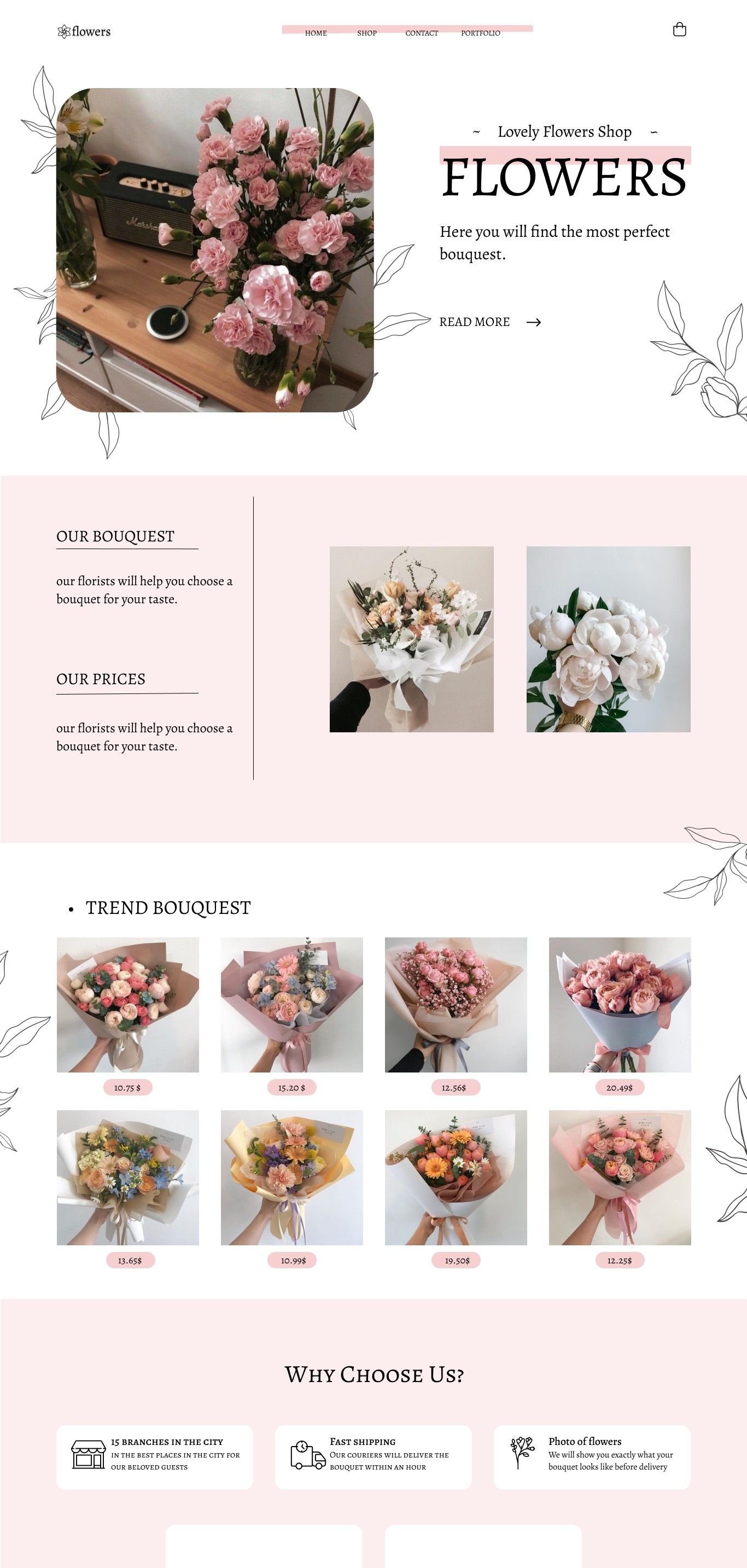 Soft Line-Art Flower Atelier