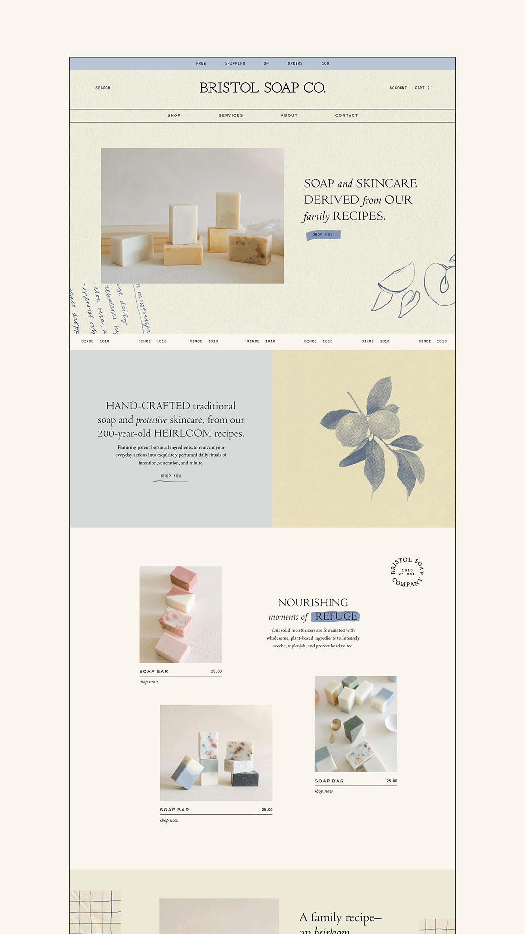 Heirloom Botanical Soap & Salve