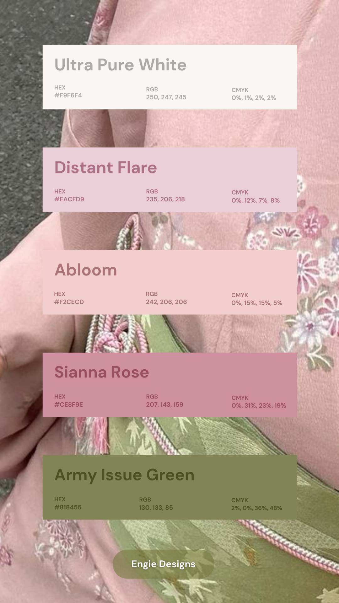 Pastel Linen Color Swatch Cards