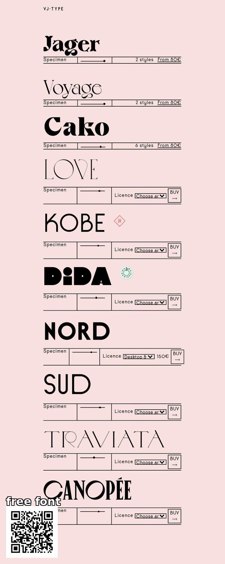 Blush Typography Specimen Sliders