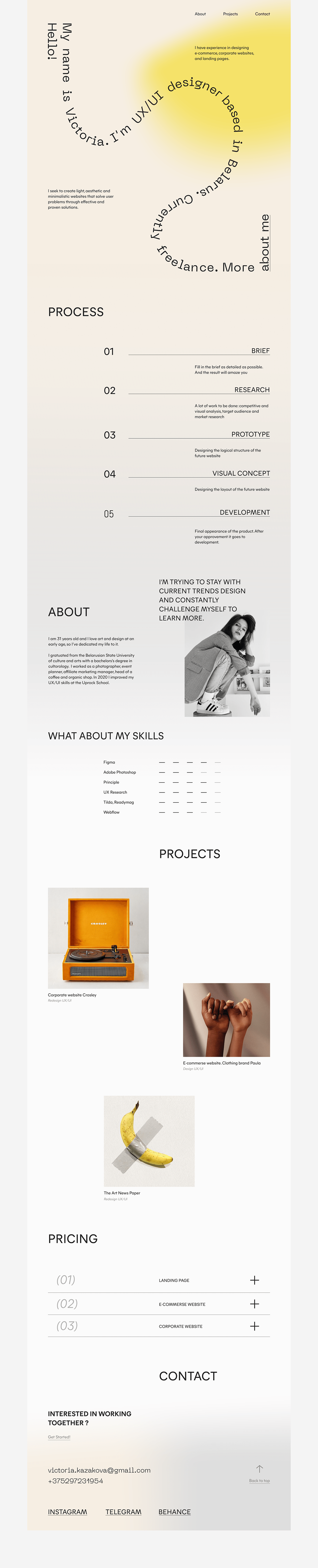 Solar Curved Designer Portfolio