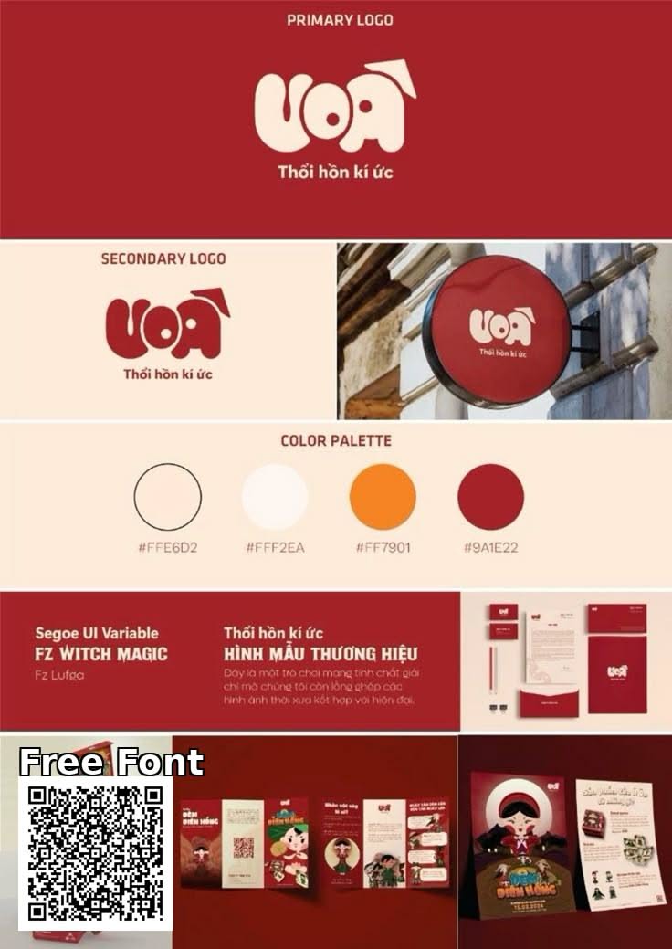 Orange Pop Stationery Brand Identity